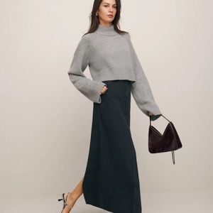 Reformation Myles maxi skirt size Size 26 Black